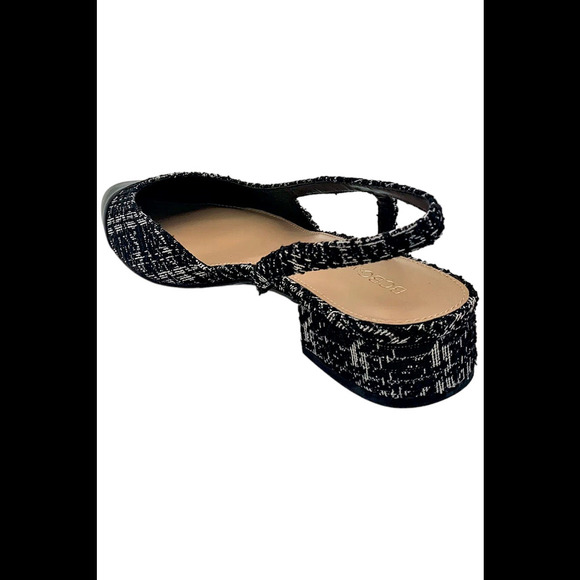 BCBGeneration Women's Tillie Slingback Heeled Black/White Boucle - Medium - Picture 3 of 3
